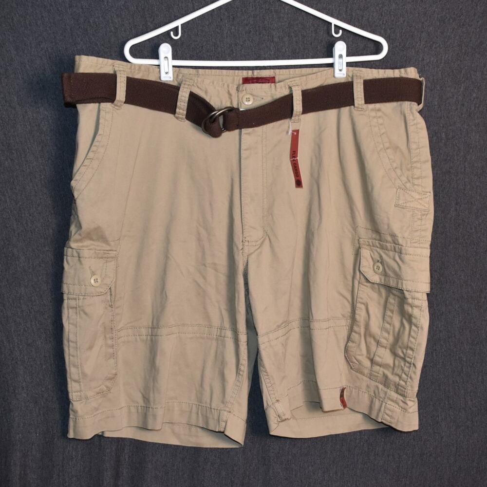 NEW Foundry Men's 48 Young Men's Flex Cargo Shorts w/ Canvas Belt NWT